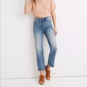 Madewell Slim Wide-Leg Crop Jeans in Reggie Wash